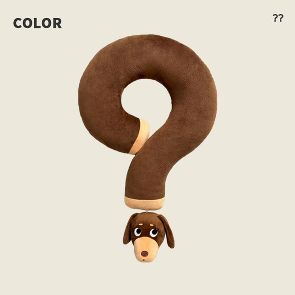 Almohada Cervical en Forma de Perro Salchicha - Soporte Ergonómico U