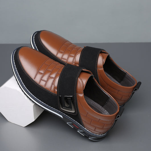 Zapatos de Cuero para Hombre con Cierre de Velcro y Bordado Casual - Image 12