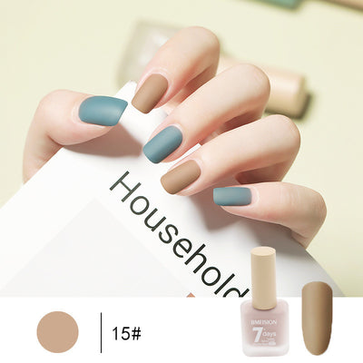 Esmalte de Uñas Mate Nude sin Horno de Secado Rápido - Image 17