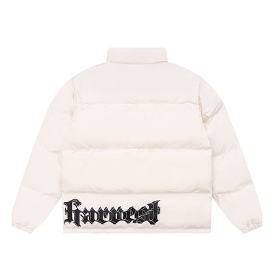 Chaqueta Acolchada Estampada con Cuello Alto para Hombre - Image 2