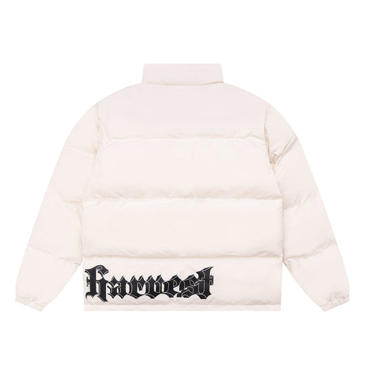 Chaqueta Acolchada Estampada con Cuello Alto para Hombre - Image 2
