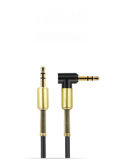 Cable de Audio Auxiliar Retráctil 3.5mm con Codo de Resorte para Auto - Image 9