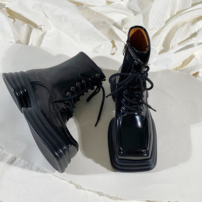 Botas Martin para Mujer con Punta Cuadrada y Suela Gruesa - Image 14