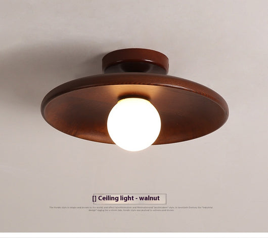 Lámpara de Techo Minimalista en Madera Maciza para Pasillos - Image 19