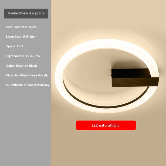 Lámpara de Techo LED Minimalista Nórdica para Recibidor y Entrada - Image 18