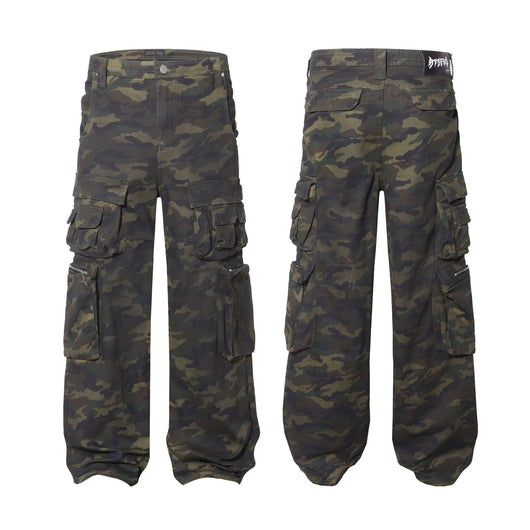 Pantalón de Trabajo Camuflaje Americana Cintura Alta Pierna Ancha - Image 48