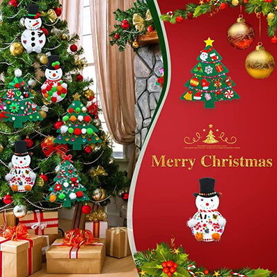 Set de 12 Piezas de Decoración Navideña - Árbol y Muñeco de Nieve - Image 4