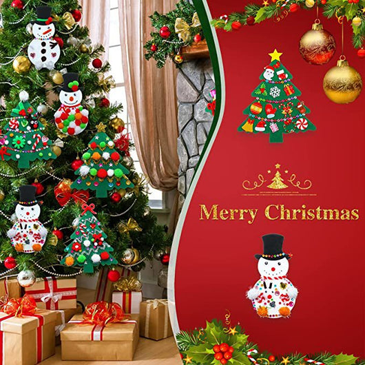 Set de 12 Piezas de Decoración Navideña - Árbol y Muñeco de Nieve - Image 4