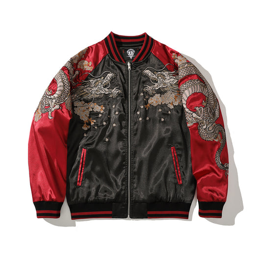 Chaqueta Suelta Estilo Chino con Bordado en Poliéster para Hombre - Image 4