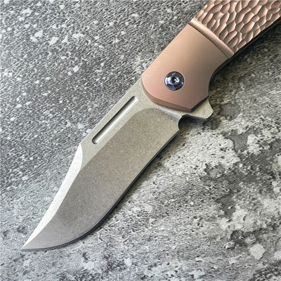 Cuchillo Plegable de Acero Reforzado con Titanio Alta Dureza - Image 5