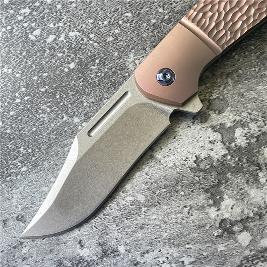Cuchillo Plegable de Acero Reforzado con Titanio Alta Dureza - Image 5