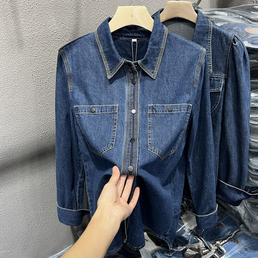 Blusa Retro Estratificada de Moda Casual - Image 3