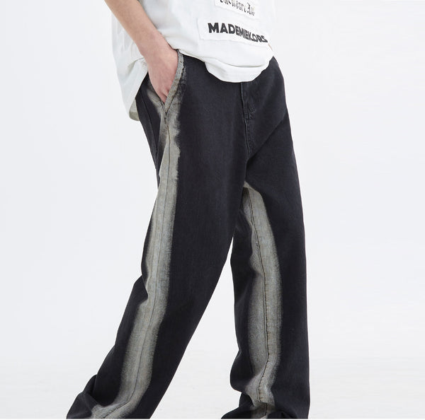 Jeans Retro Americano con Degradado Negro para Hombre