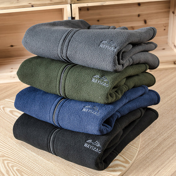 Chaqueta Polar Bordada de Hombre - Diseño Versátil para Cualquier Ocasión
