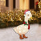 Pato de Natal com Iluminação LED para Jardim - Decoração Externa