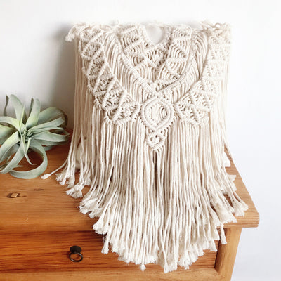 Funda de Cojín de Algodón Tejido a Mano con Borlas - Image 3