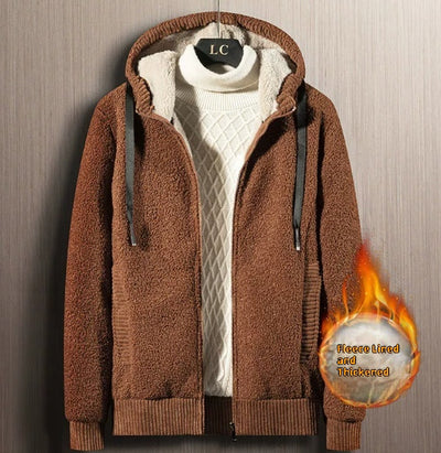 Cardigan Sudadera con Cierre y Capucha para Hombre - Invierno - Image 3