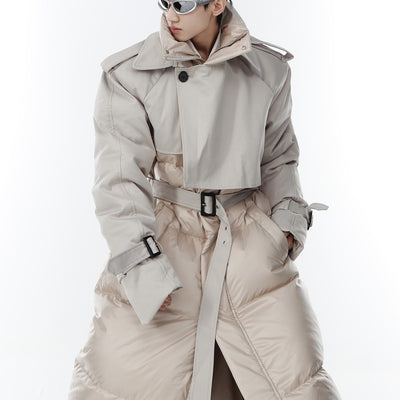 Chamarra Acolchada Desmontable con Falso Doble Pecho para Hombre - Image 6
