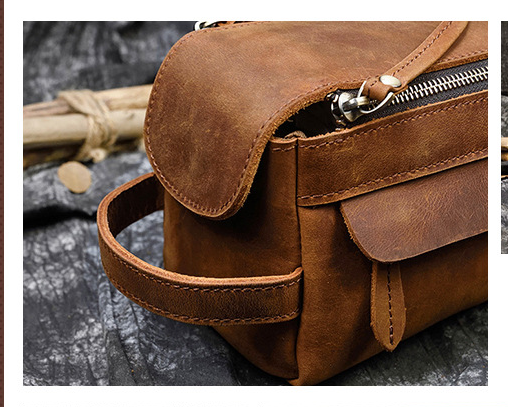 Bolsa de Aseo de Cuero Premium Grande para Mujer - Image 10