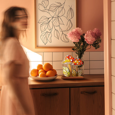 Adornos Decorativos Acrílicos con Efecto Cristal - Flores y Paisajes - Image 56