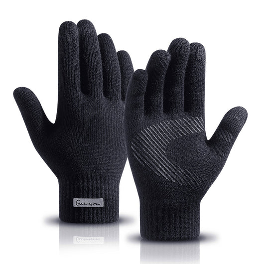 Guantes de Lana Tejida Forrados en Forro Polar Ártico - Image 8