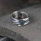 Anillo de Plata S925 Vintage Artesanal con Acabado Desgastado para Mujer