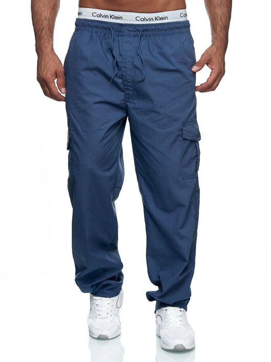 Pantalones Cargo Sueltos Multibolsillo para Exteriores y Fitness - Image 12