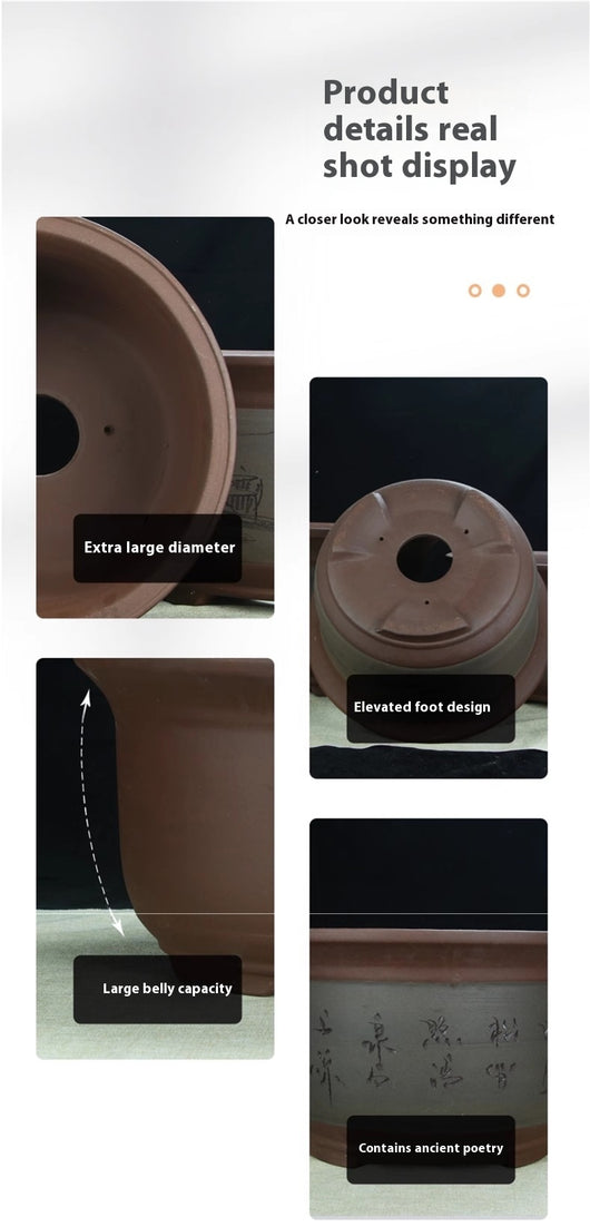Maceta Cerámica Púrpura Grande 60cm para Árboles y Plantas Antiguas - Image 35