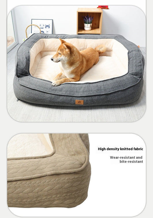 Cama Ortopédica para Perros Cuatro Estaciones con Funda Removible y Lavable - Image 12