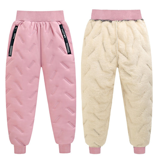 Pantalones Térmicos Infantiles Impermeables con Forro de Lana de Cordero - Image 10