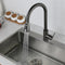 Grifo de Cocina Acero Inoxidable Retráctil Giratorio