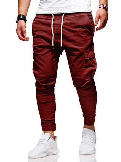 Pantalones Casuales con Múltiples Bolsillos y Corte Holgado - Image 7