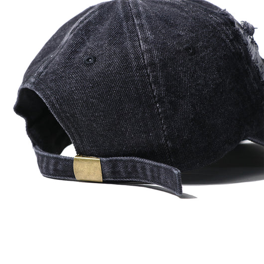 Gorra de Béisbol Unisex con Detalles Perforados en Denim - Image 8