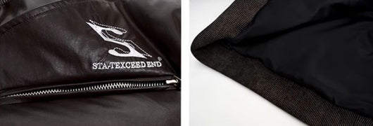 Chaqueta de Algodón Grueso con Cuello de Pie para Hombre - Image 8