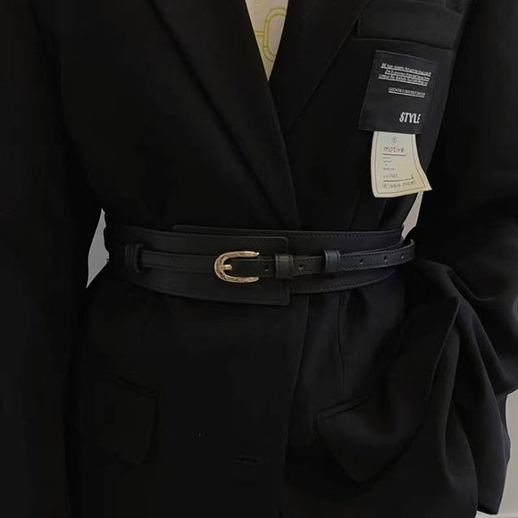 Abrigo Suéter Traje para Mujer con Cinturón