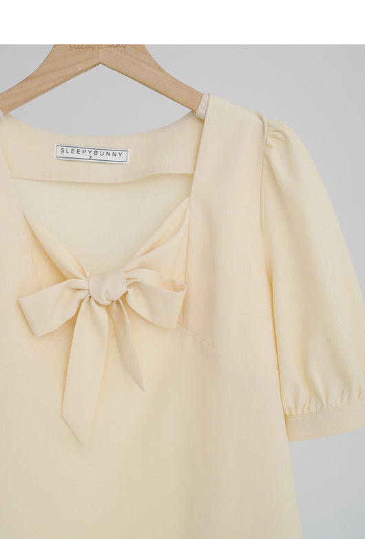 Blusa Elegante con Moño y Cuello Cuadrado Escote Descubierto - Image 17
