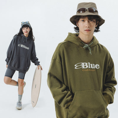 Sudadera con Capucha Vintage Lavada para Parejas - Image 4