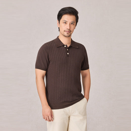 Polo Tejido Elástico Manga Corta para Hombre - Image 11