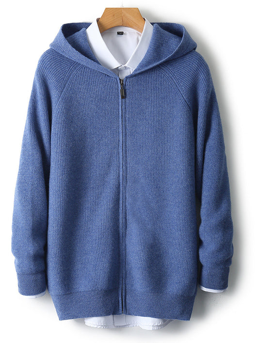 Chaqueta de Punto Suelta y Cálida para Hombre - Image 13
