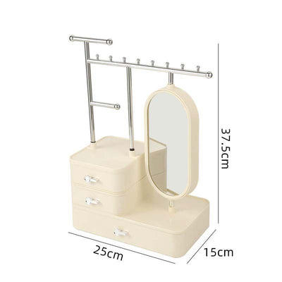 Organizador de Cosméticos con Espejo - Caja de Almacenamiento Multifuncional Premium - Image 7