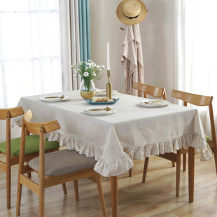 Mantel Impermeable Estilo Mediterráneo a Rayas Azules con Borlas - Image 8