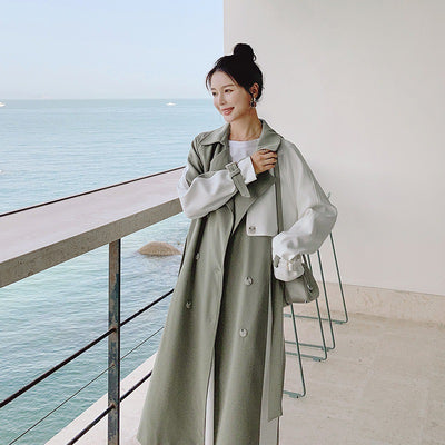 Abrigo Trench Coat Midi con Detalles Contrastantes - Image 6