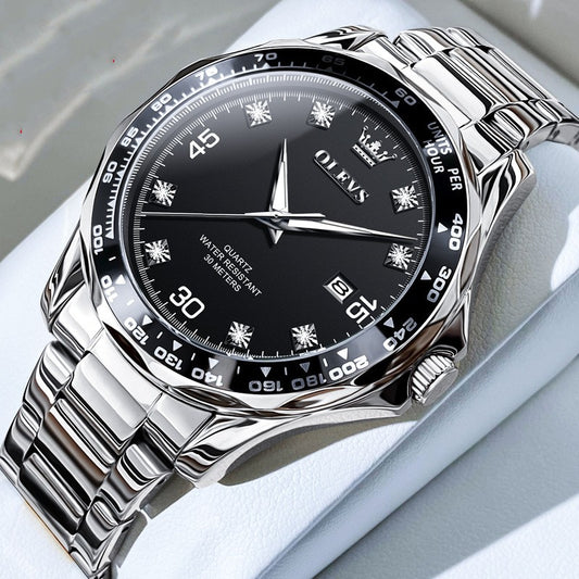 Reloj Submarino Verde Cuarzo Luminoso para Hombre