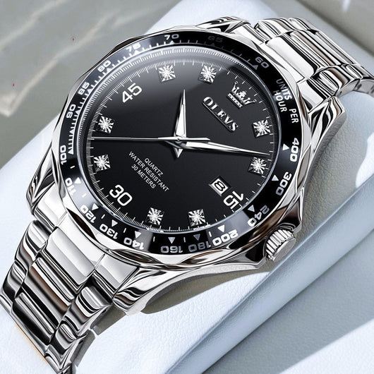 Reloj Submarino Verde Cuarzo Luminoso para Hombre