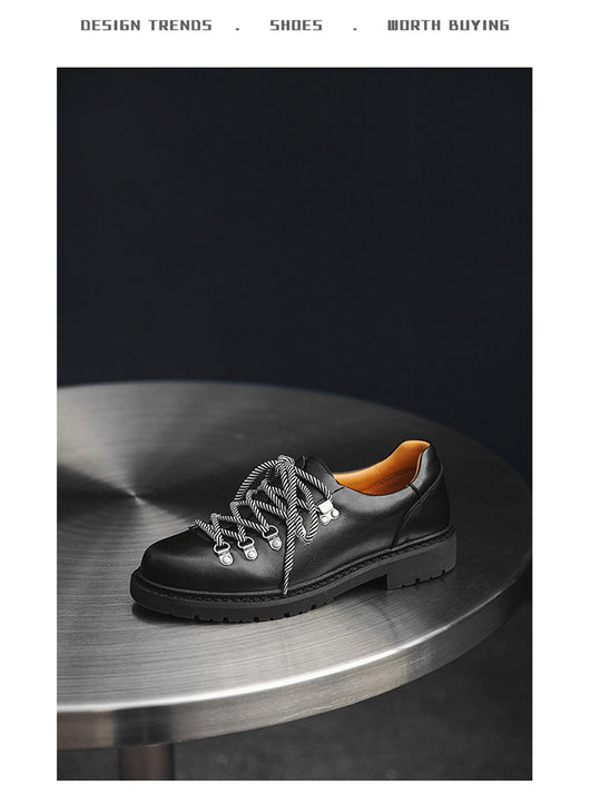 Zapatos Casuales Estilo Británico Retro de Trabajo - Image 19