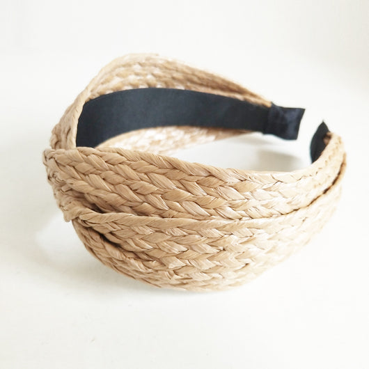 Diadema Trenzada de Paja de Estilo Coreano - Image 8