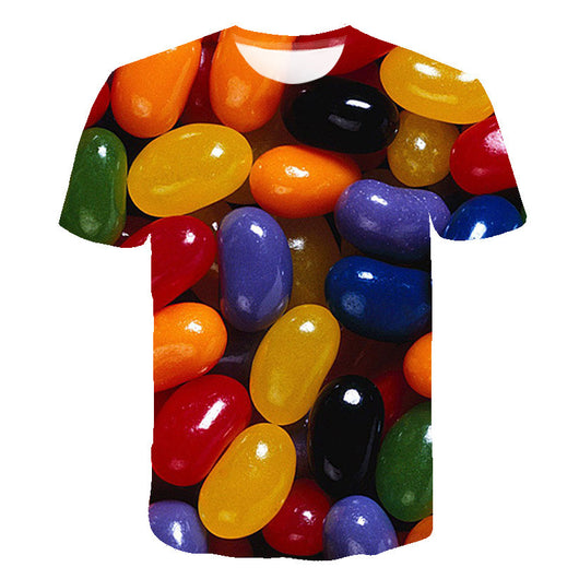 Playera Hombre Estampado 3D Frutas Digital - Importación Directa - Image 2