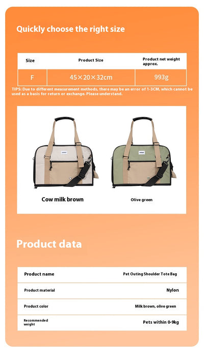 Bolsa de Lona Transpirable para Mascotas - Mochila Cruzada Portátil - Image 21