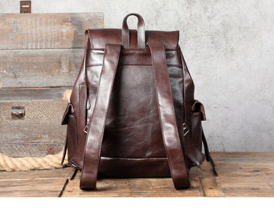 Mochila de Cuero Premium Gran Capacidad - Image 10