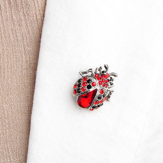 Broche Mariquita con Cristales Brillantes - Image 7